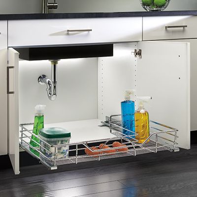 BASEMENT - T ! ! ! Rev-A-Shelf 297865 Sink Front Trays 2-Pack Door/Wall Mount