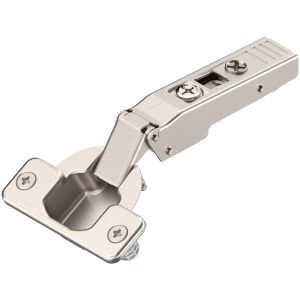 Blum 120°+ Clip Top Self-Closing, Straight-Arm, Press-In Hinge