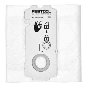 Festool MIDI I Self-clean Filter Bag 5-pack