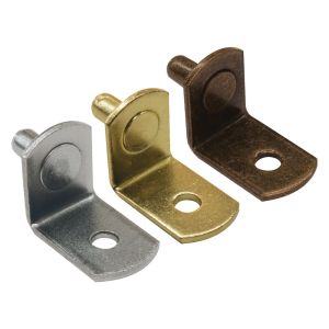 L-shaped shelf supports for 1/4" holes