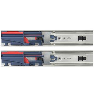 KV 8450FM Soft-Close Full Extension Slides 18" anochrome