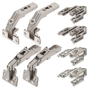 1/2" OL Lazy Susan Corner Hinge Bundle for Flat Panel Doors -BLUM