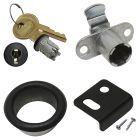 CompX Timberline 90° Cam with 15/32" Setback Lock in Black Keyed Different for Drawers Bundle