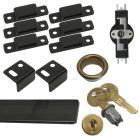 CompX Timberline Wardrobe Lock Bundle with Old English Lock Plug and Bezel - Keyed Alike