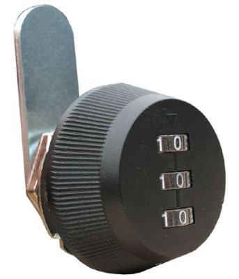 Combi-Cam Keyless Cam Lock 1-1/8" Cylinder Length Black
