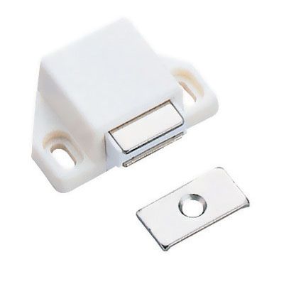 Sugatsune Magnetic Touch Latch for Small Doors White